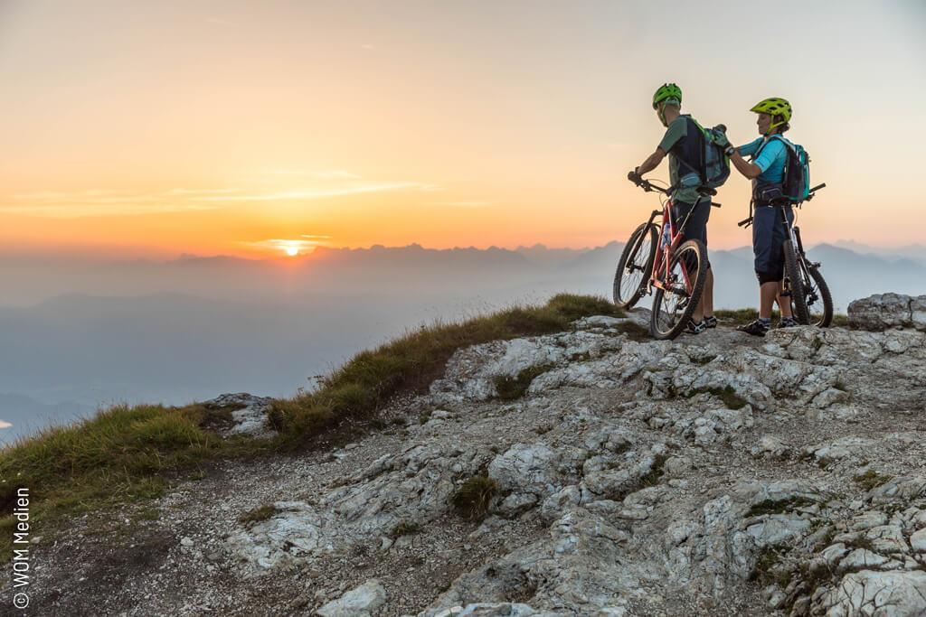 Mountainbiken in Tramin an der Südtiroler Weinstraße © WOM Medien