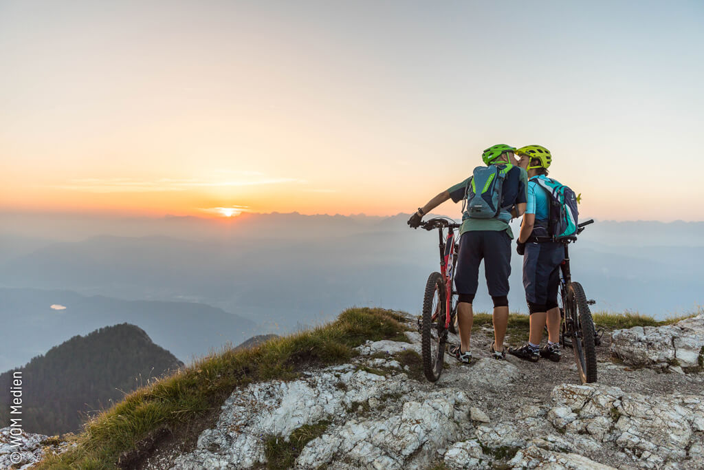 Mountainbiken in Tramin an der Südtiroler Weinstraße © WOM Medien
