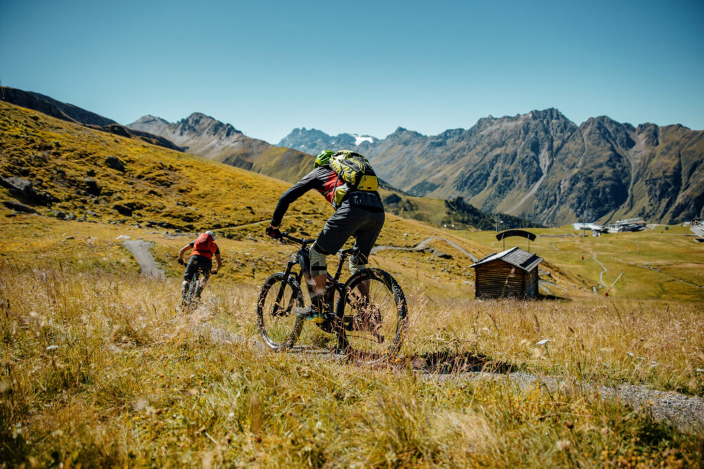 Mountainbiken am Flimjochtrail in Ischgl © Felix Saller