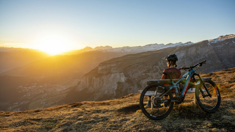 Mountainbikerin © Balz Weber