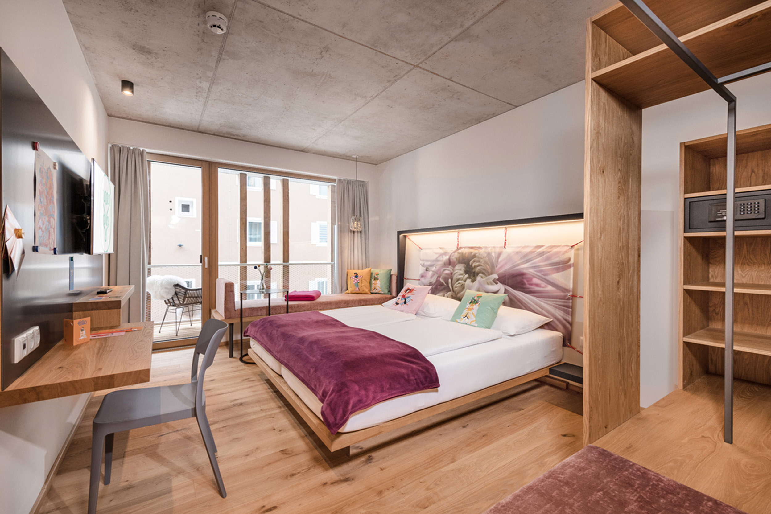 Doppelzimmer im Hotel BLÜ © Foto Atelier Wolkersdorfer