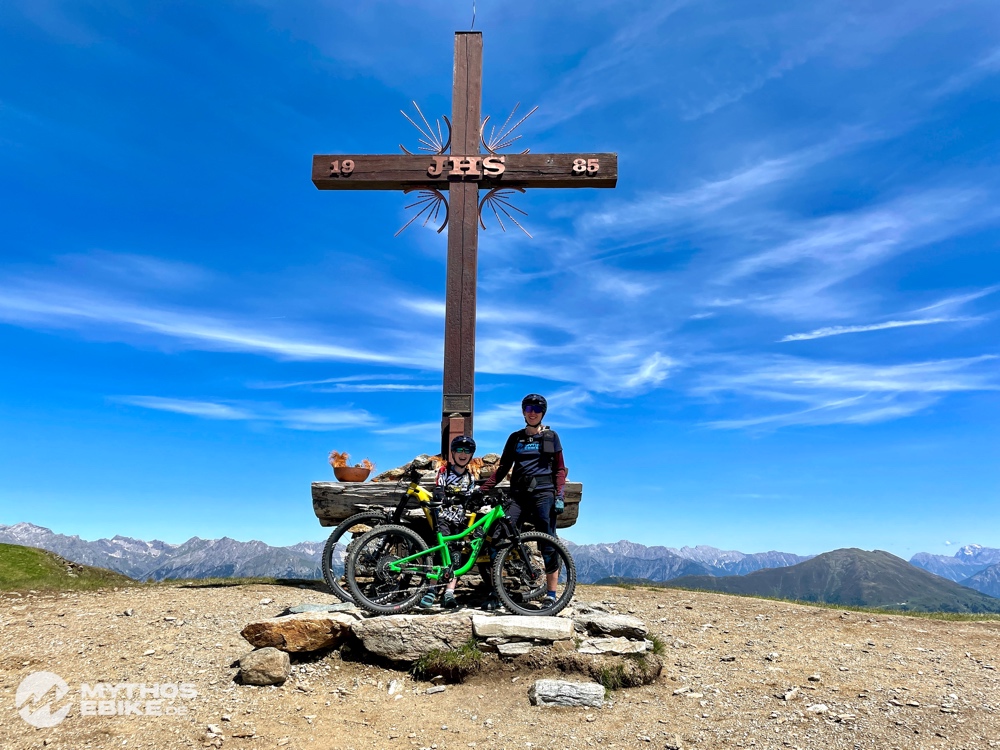 Family Mountainbiketour - Gipfelkreuz Serfaus Fiss Ladis © Mythos eBike